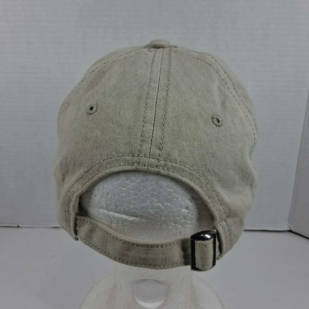 Triangle Sport Headwear Beware of Dog Distressed Splatter‎ Baseball Cap Khaki